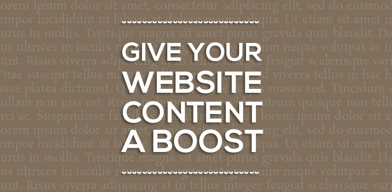 Give Your Website Content a Boost